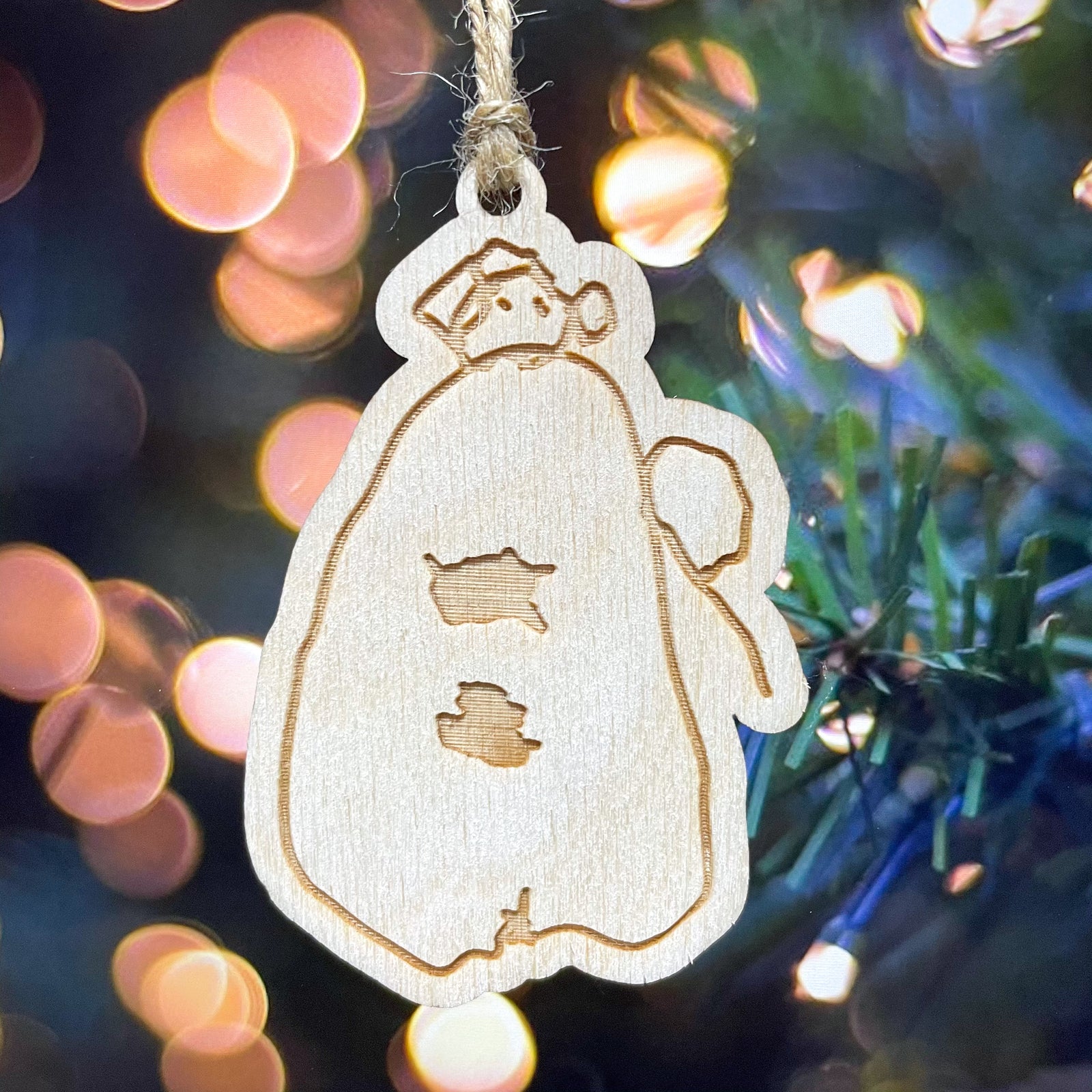 Custom Kid's Art- Wood Ornament