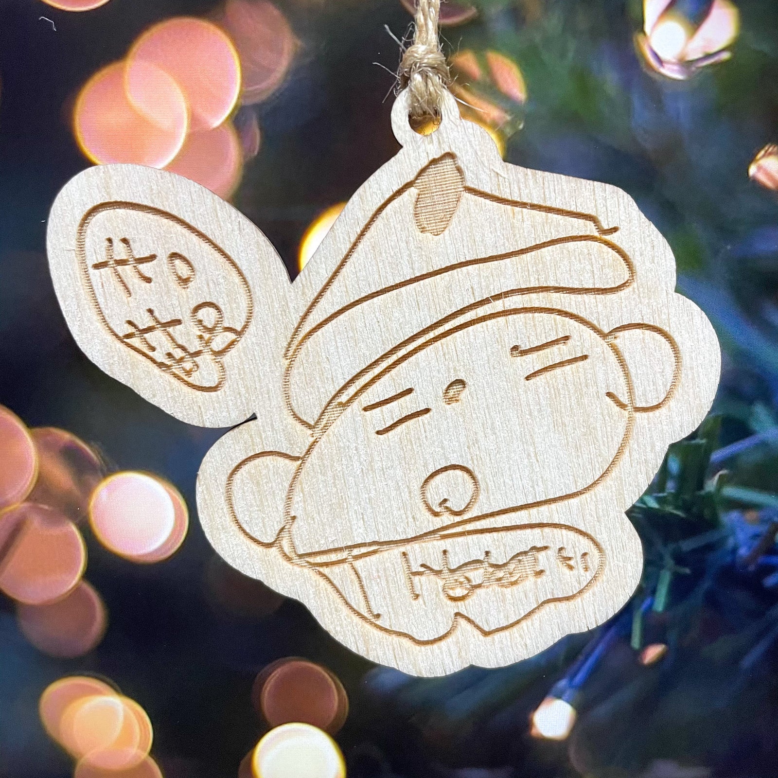 Custom Kid's Art- Wood Ornament