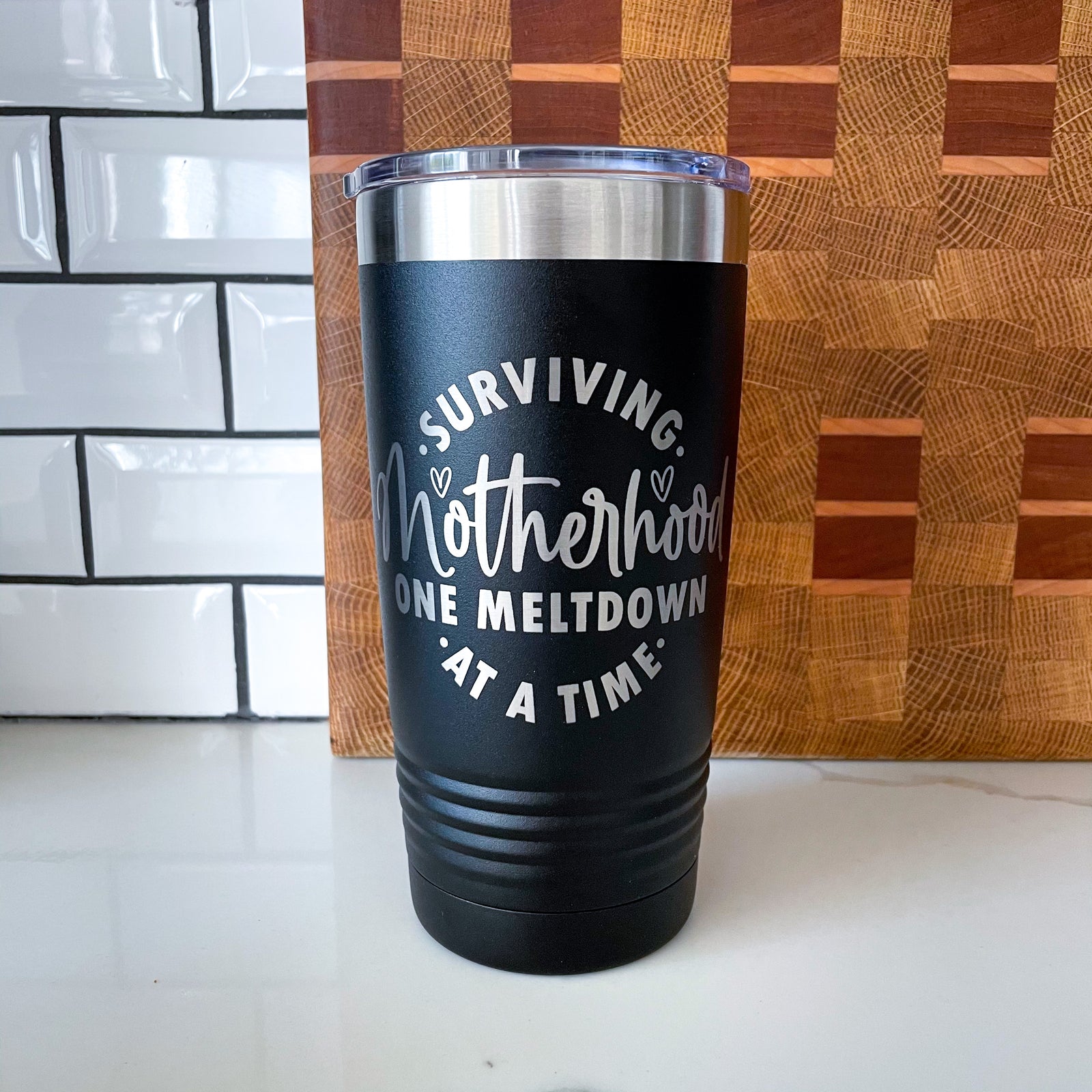 Surviving Motherhood- 20oz, 30oz Tumbler