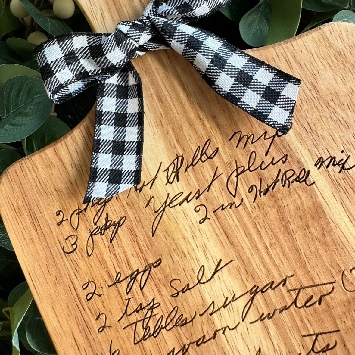 Personalized Recipe Board, Custom