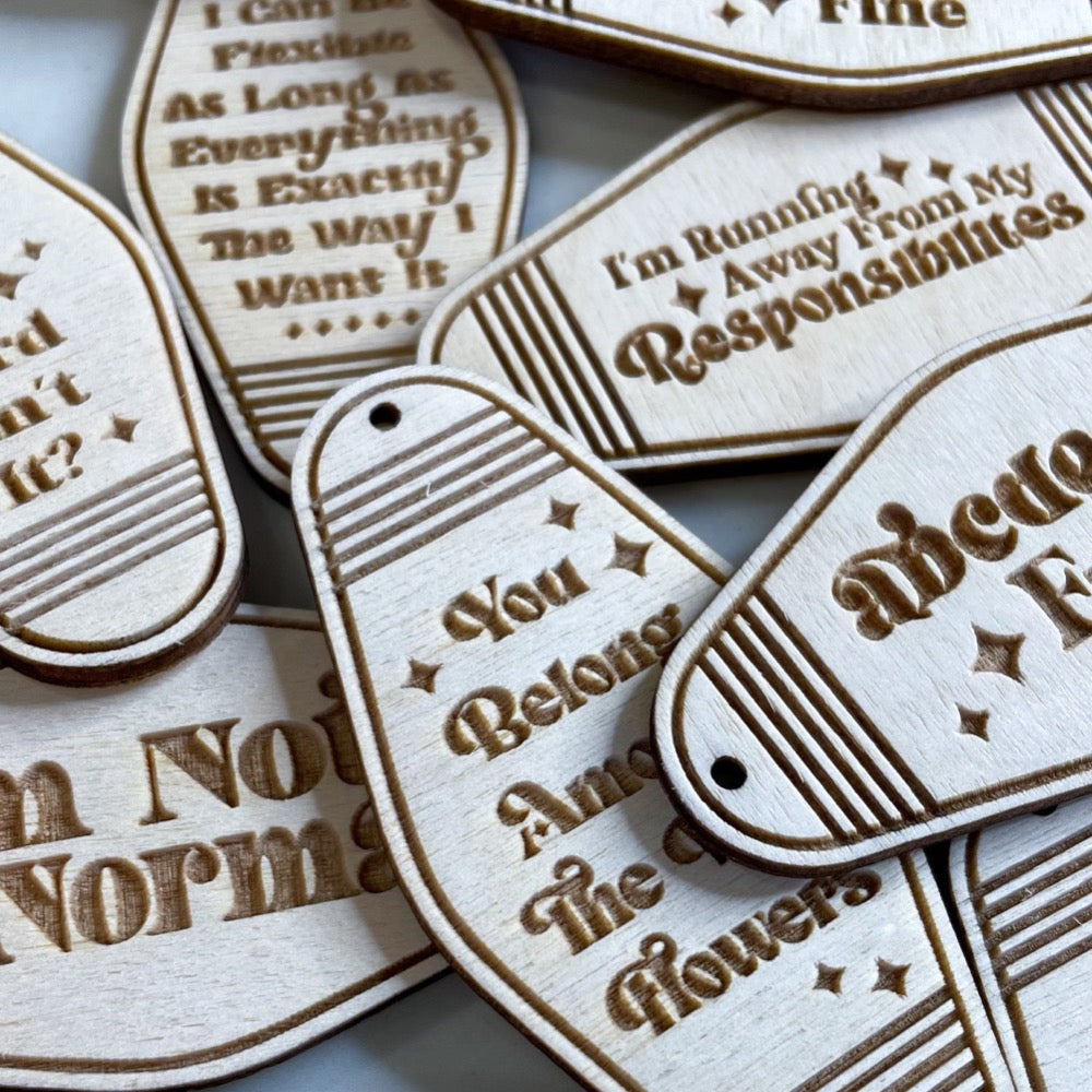 Retro Motel Keychain