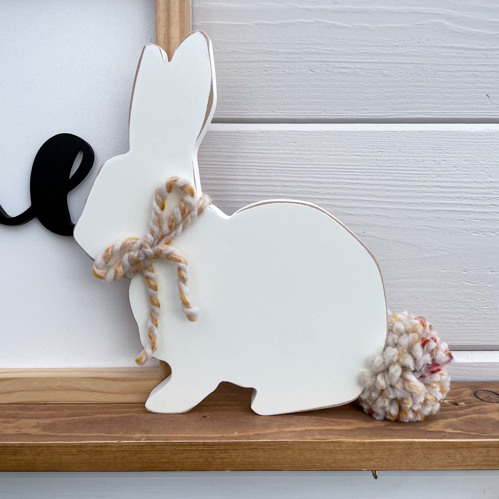 Bunny- Easter, Home Decor, Pom Pom Tail