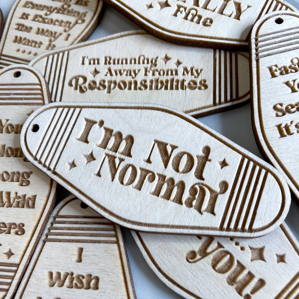 Retro Motel Keychain