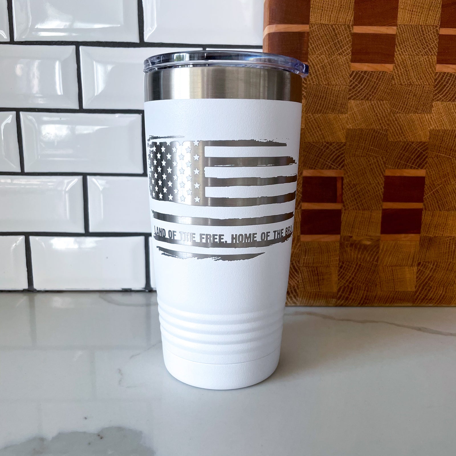 USA, “Land of the Free, Home of the Brave”- 20oz, 30oz Insulated Tumbler