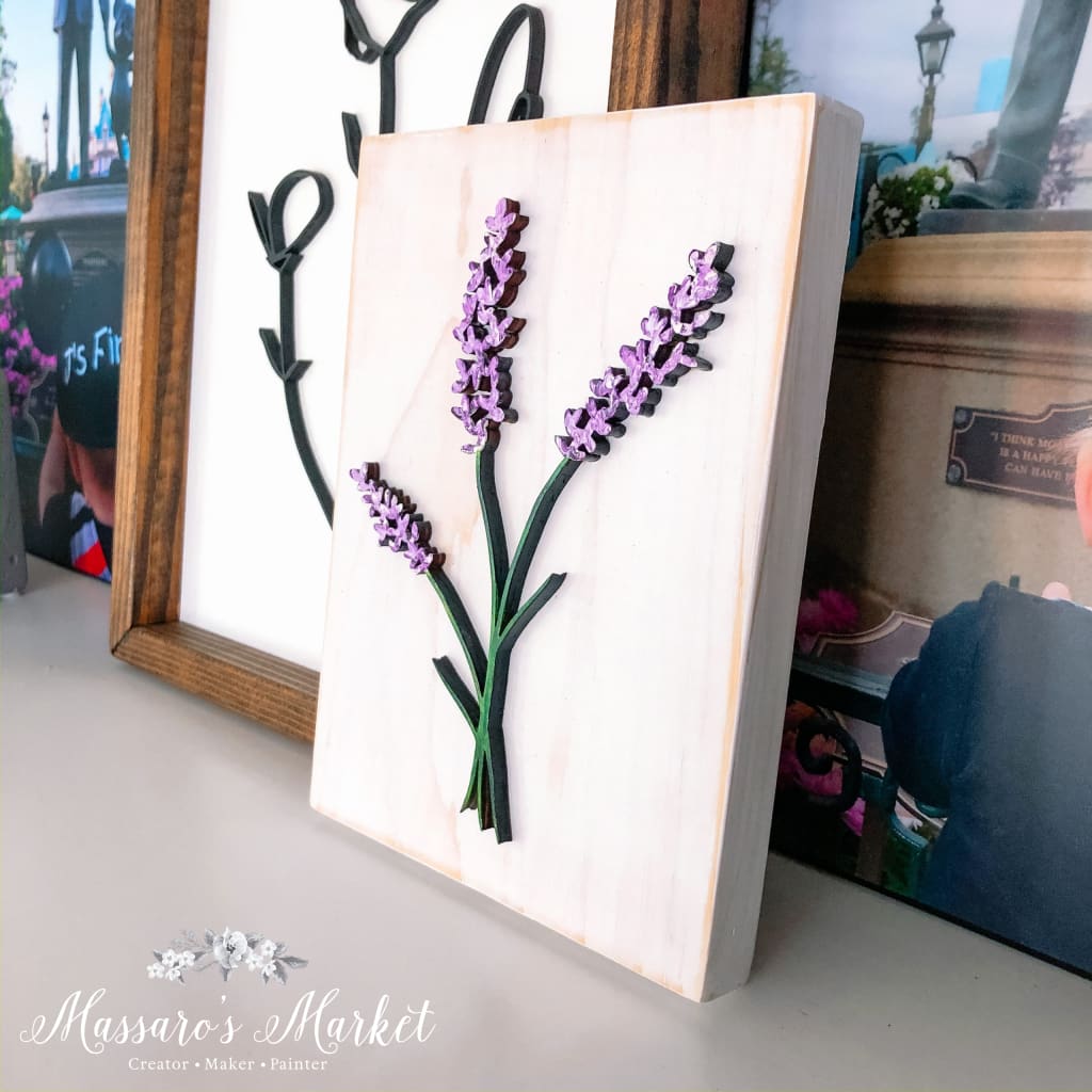 Lavenders Blue Dilly - Wood Sign Hand Painted Laser Cut Home Decor