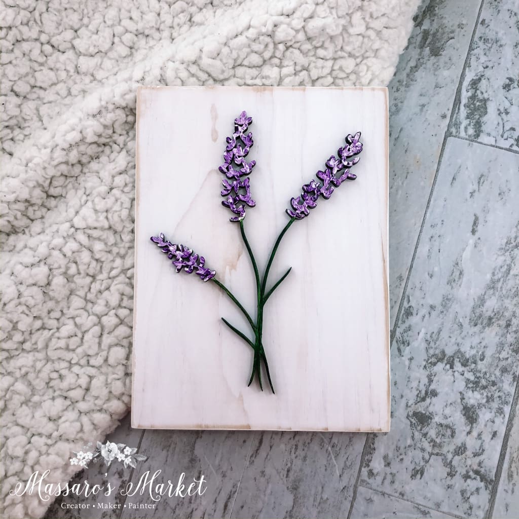 Lavenders Blue Dilly - Wood Sign Hand Painted Laser Cut Home Decor