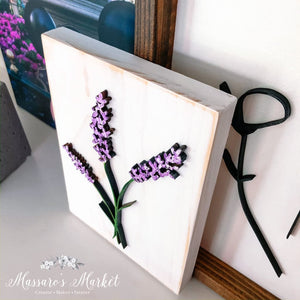 Lavenders Blue Dilly - Wood Sign Hand Painted Laser Cut Home Decor
