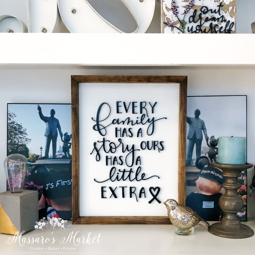 Ours Has A Little Extra- Wood Sign Wall Decor Gallery 12X16 Art