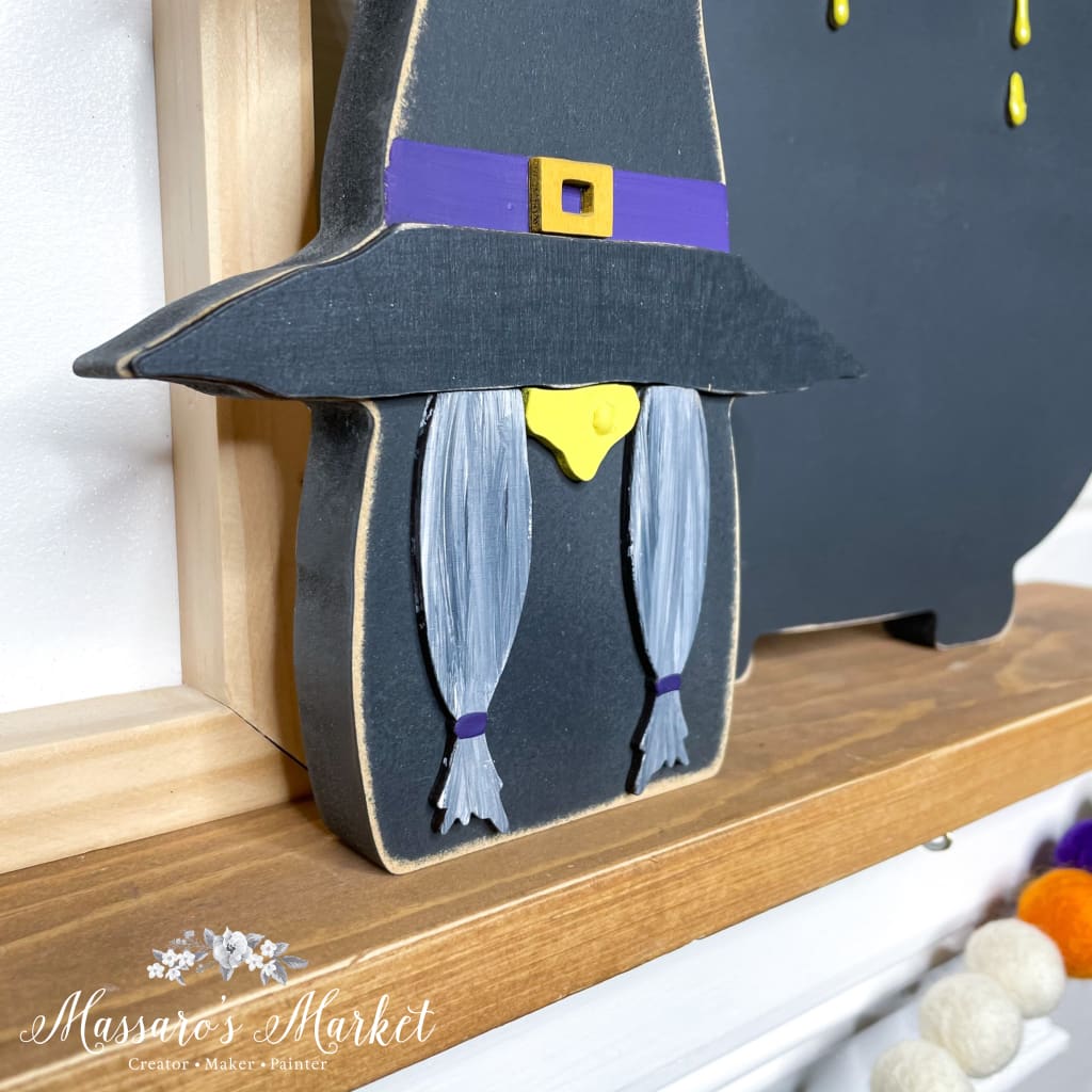 Witch Wooden Gnome