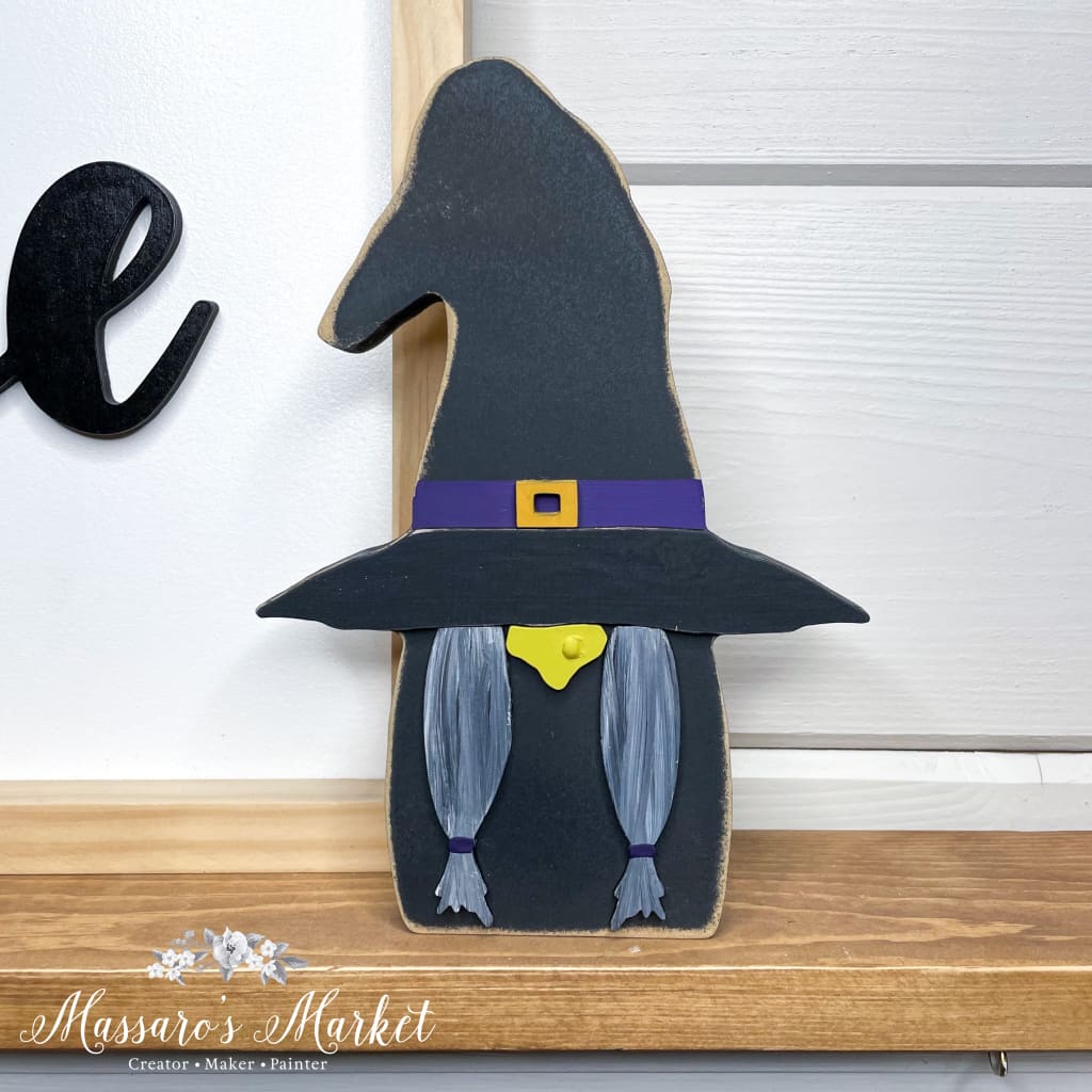 Witch Wooden Gnome